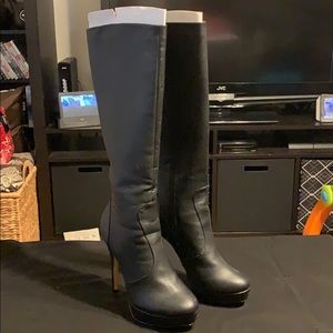 Black Knee High Boots